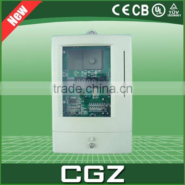 CGZ white Color prepaid expenses Single phase electronic digital energy meter