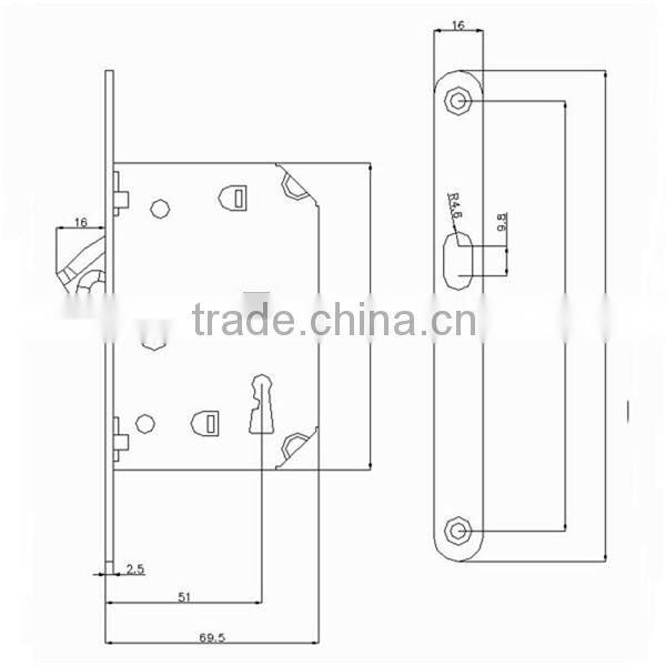 4120k aluminum sliding door handle and lock glass sliding door lock wooden sliding door with lock