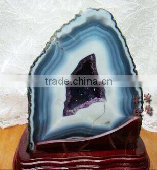 decoration raw agate craft for business gift