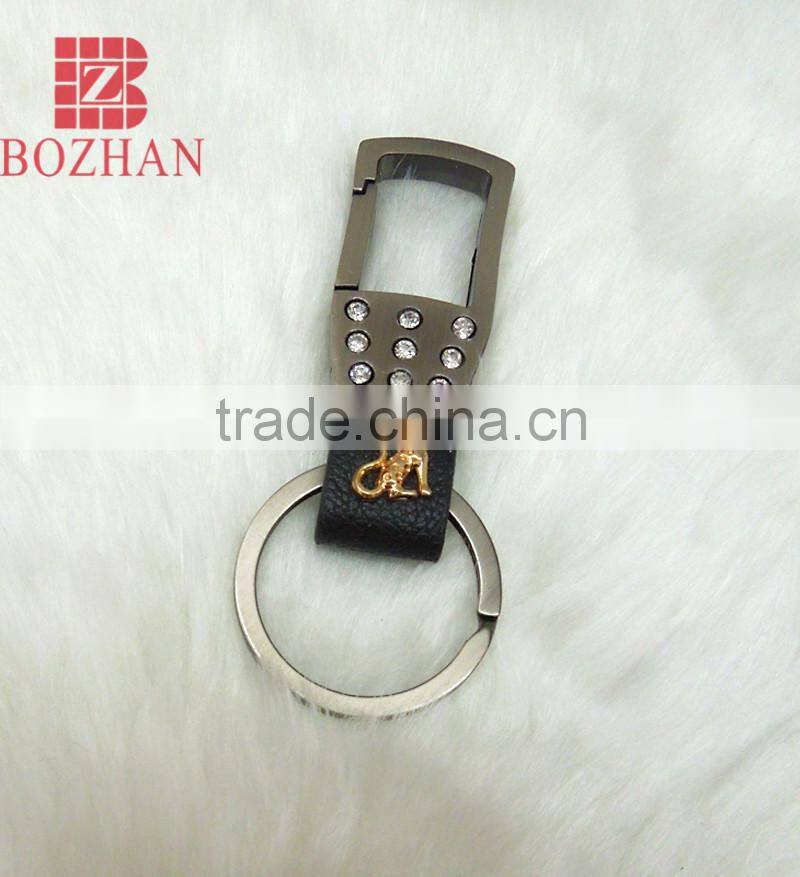 Rhinestone carabiner keyring