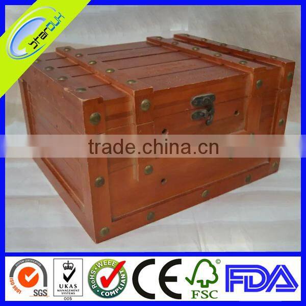 sliding unfinished wood box pine wood box