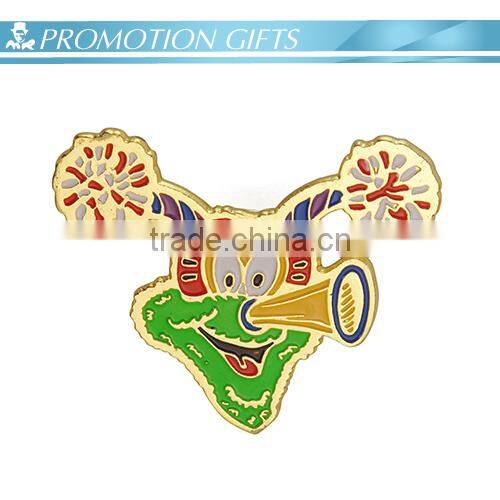 personalized colorful painted clown metal badge for gifts