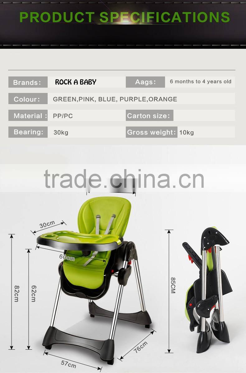 top selling modern high chair for kids hot sale moving baby chair
