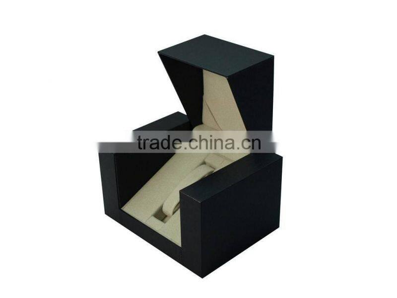 2015 hot sale custom printed PVC window watch box, gift box for watch