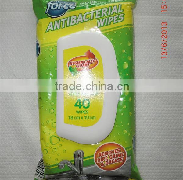 toilet cleaning wet wipes in canister, wet tissue for toilet cleaning