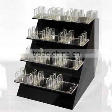 floor standing rotating acrylic brochure holder for advertising display