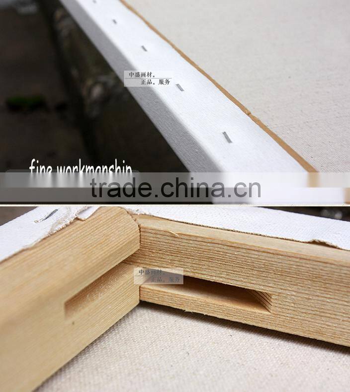 blank stretched linen blend canvas