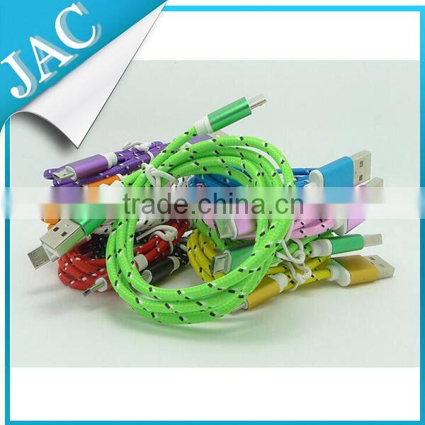 metal shell braided usb cable for samsung s4