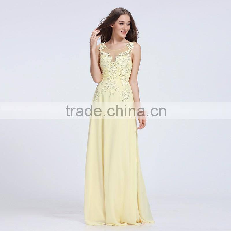 2016 Hot sale sleeveless long evening dress,special women's evening dress