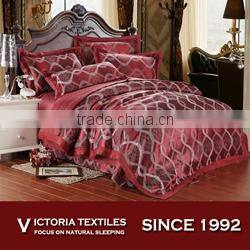 luxury jacquard cotton bedding sets with pillowcases