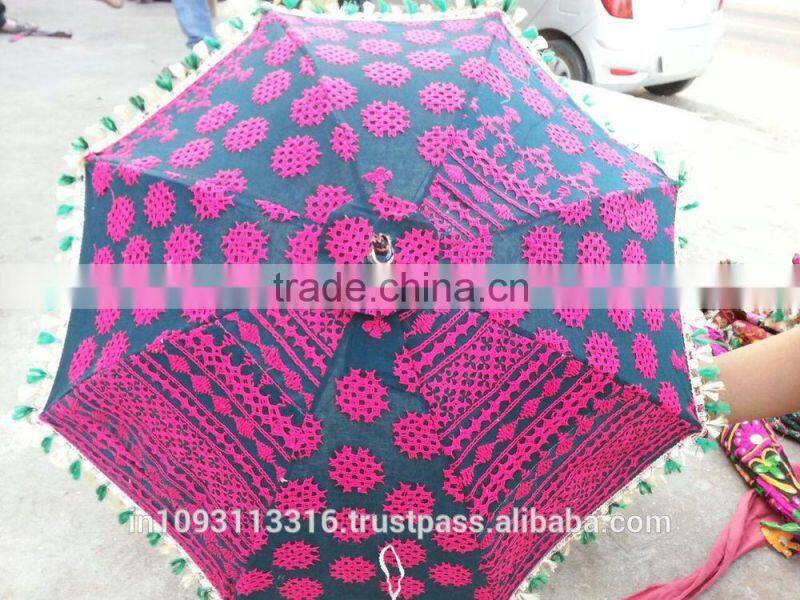 Decorative Beautifull handmade Bohemian Embroidered Umbrella