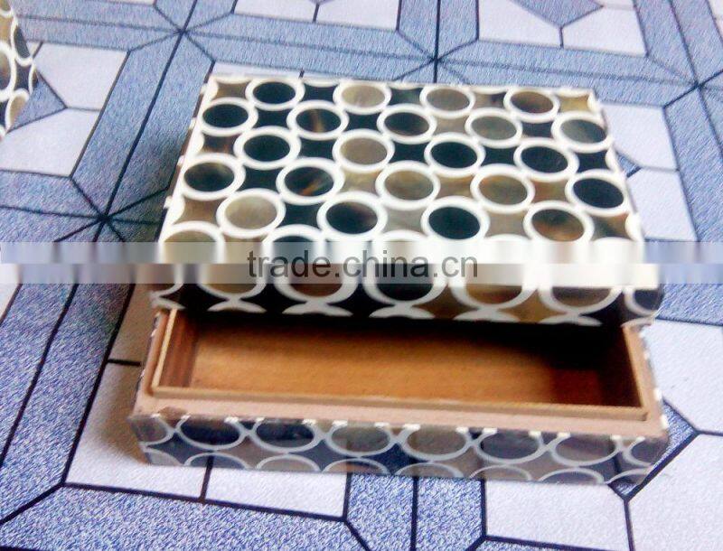 Jewelry box beautiful horn & wood handmade jewelry storage box