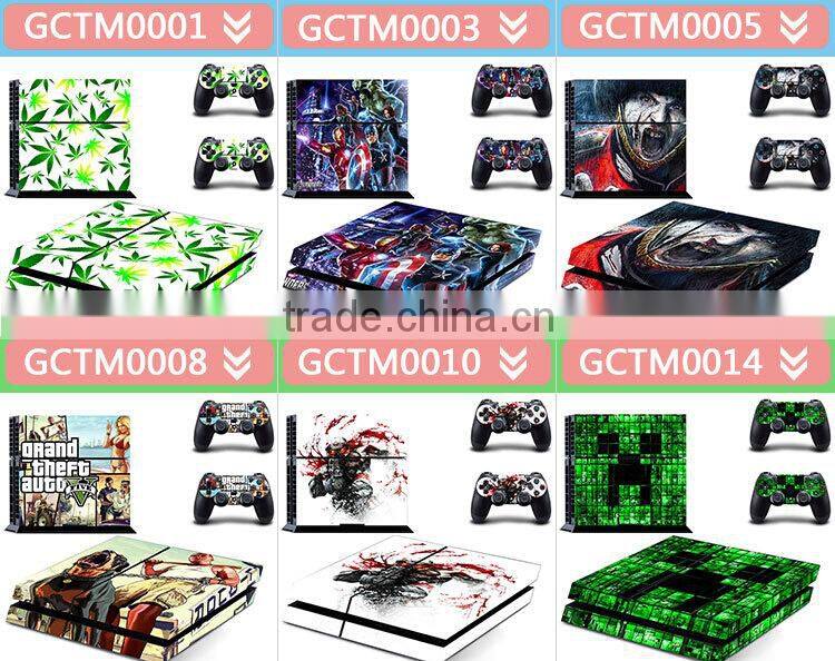 new design hot sell for ps4 console controller vinyl skin sticker for ps4 wholesale