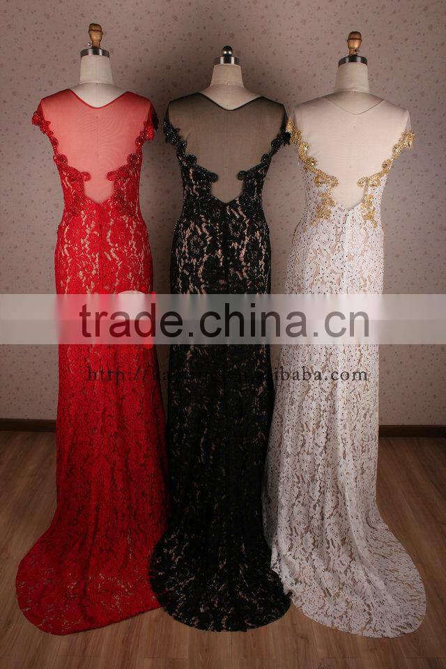 Open Back Lace Wedding Dress Spaghetti Strap Red Lace Evening Dress Lace Wedding Dress Patterns