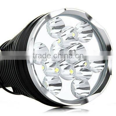 12 leds aluminum flashlight led torch flashlight