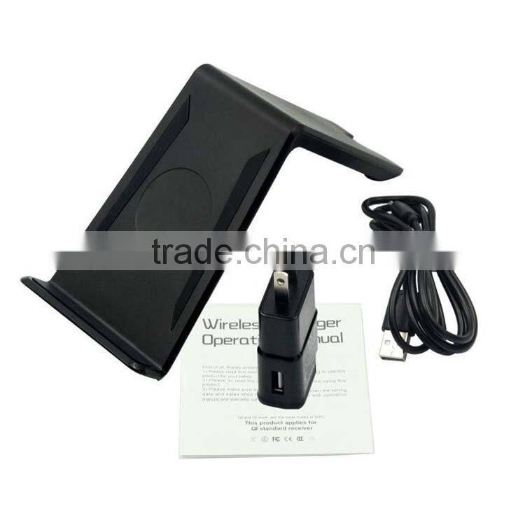 Latest Version Qi Three Coils Wireless Charging Pad Cell Phone Charge Dock Cradles with 5V 1A DC Power Supply for mobile phone