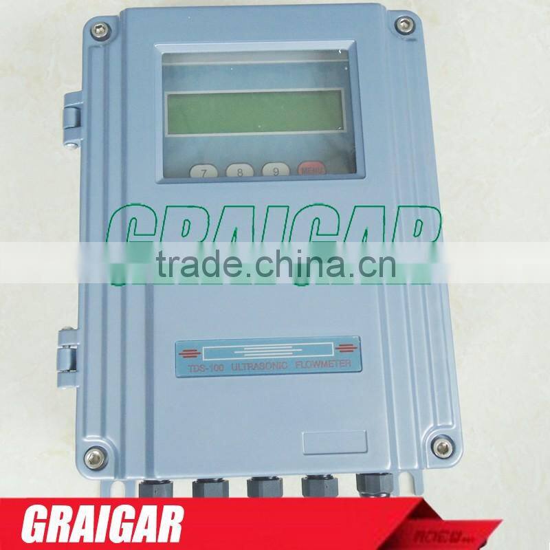 Fixed ultrasonic flow meter TDS-100F DN15-6000mm wall-mount Outside the clip-on digital flowmeter
