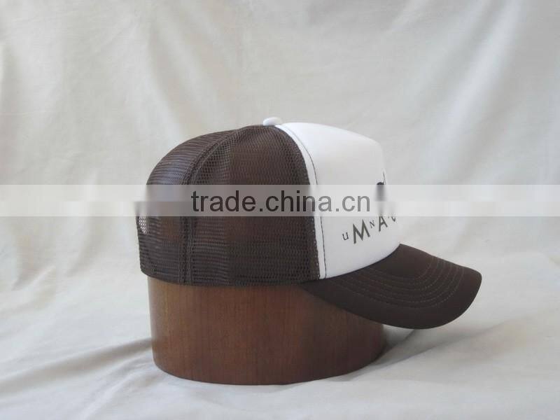 Cheap 5 Panel mesh cap with printed LOGO
