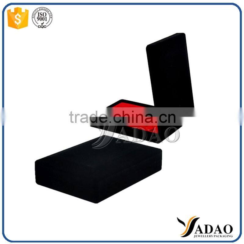 Top quality luxury black retail jewelry package boxes