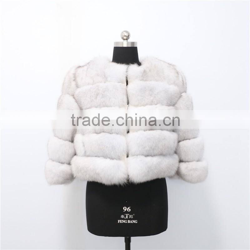 factory new fashion women fox fur coats
