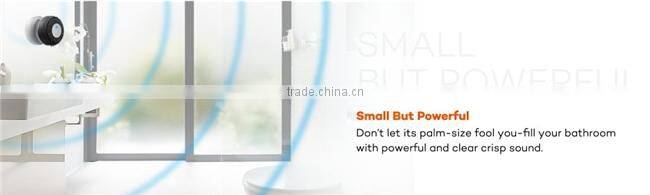 Music mini bluetooth speaker, subwoofer speaker with 5W Speaker/Suction Cup/Mic/Hands-Free Speakerphone