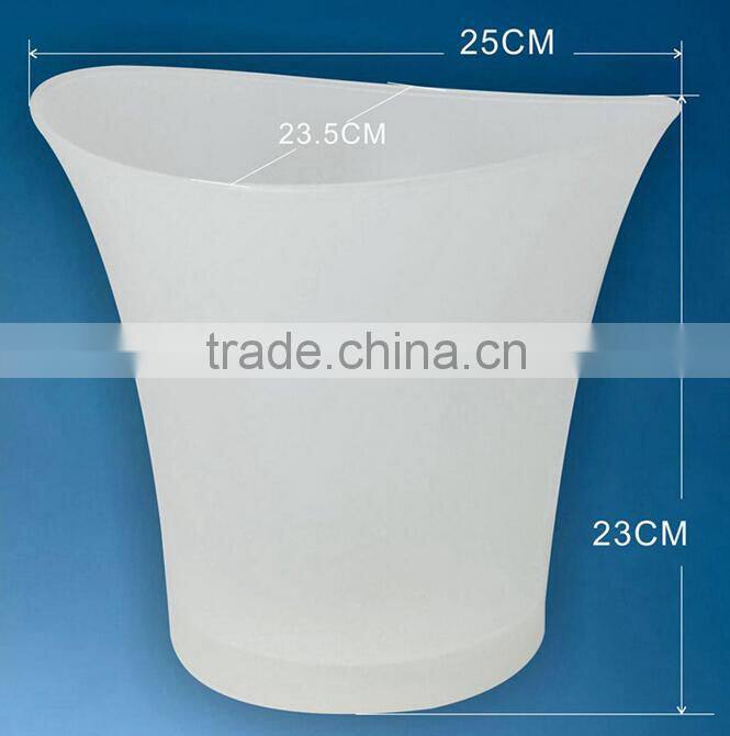luxurious but cheap plastic PP led illuminated ice bucket for beer promotion