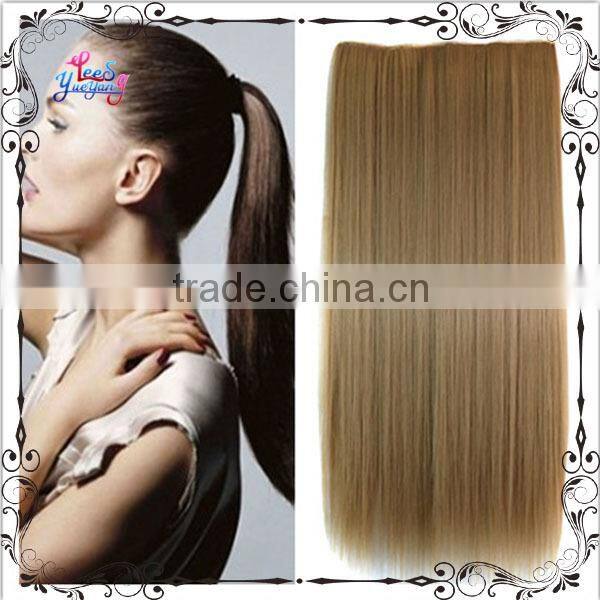 Elegant Long Straight Clip in Hair Extension for Women