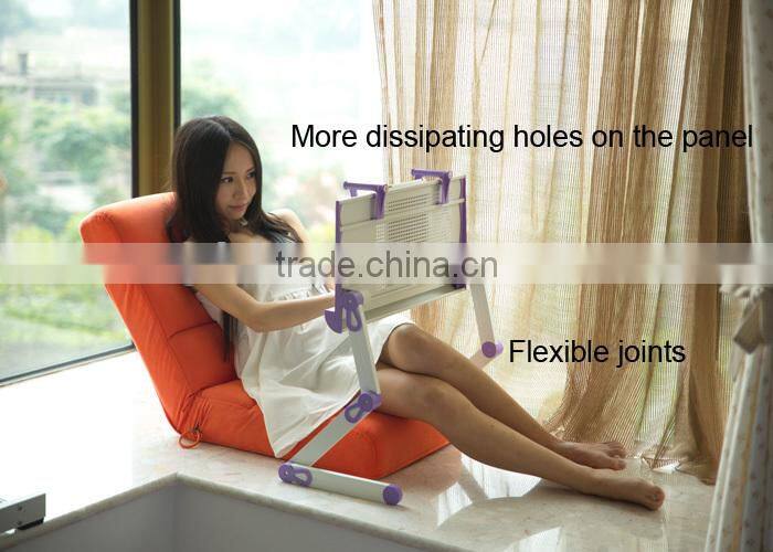 Portable laptop table desk easy to adjust folding computer desk design
