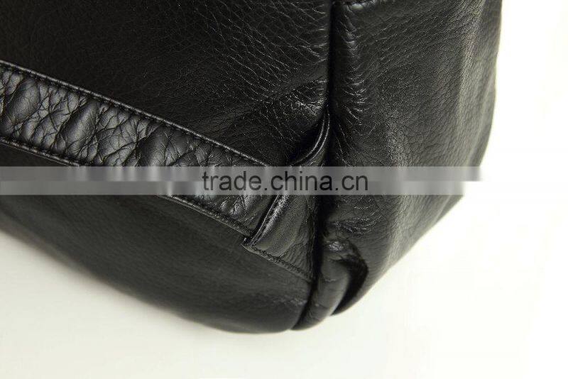 2016 Most popular wicker zipper waterproof backpack and Rivets shoulder bag