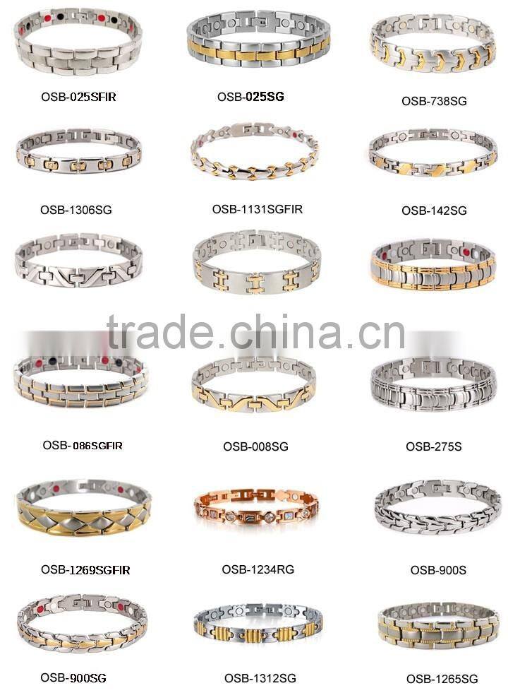 Bio energy power bracelet magnetic ceramic bracelets stock