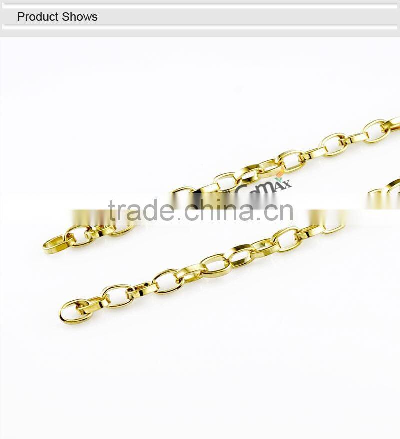 Small Link Silver and Gold Iron Shoe Chain