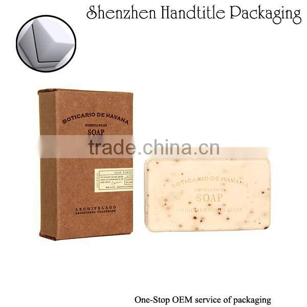 CMYK screen printing kraft paper soap box made in China with the best price