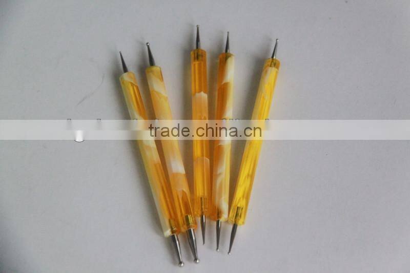 Hot model professional Acrylic handle orange color cosmetic Makeup Nail Art Brush Set