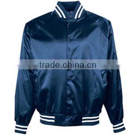 Wholesale Reflective Polyester Winter Jacket, Plain Baseball Jacket