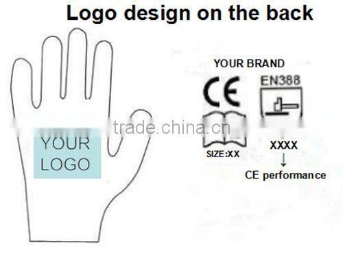 BSSAFETY Black nitrile coated red nylon knitted safety gloves, zebra nitrile hand protection work gloves