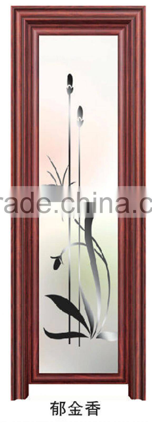 cheaper home use toliet door with frosted glass