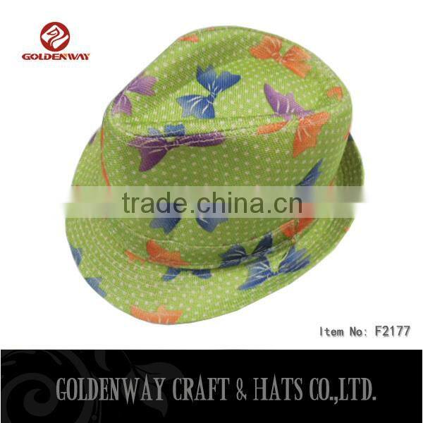 Custom made good sales fedora hat for gilrs