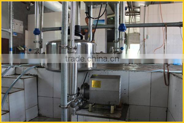 center-channeled milking machine hall