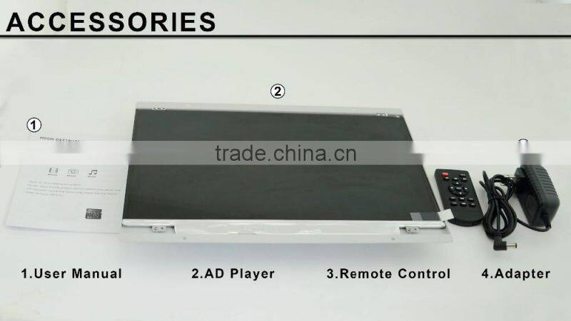 14 inch full hd portable lcd digital signage bus advertising screen