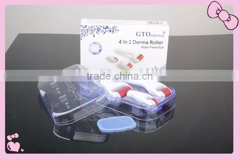 2017 newest 4 in 1 microneedle therapy sKin care derma roller