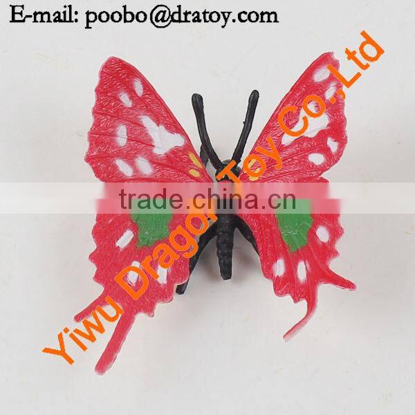 Interesting gifts Colorful plastic toy butterfly statues