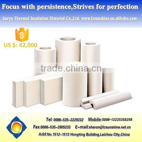 Light Weight Low Thermal Conductivity Calcium Silicate Pipe Cover Sheet With Superior Fire Resistance Waterproof