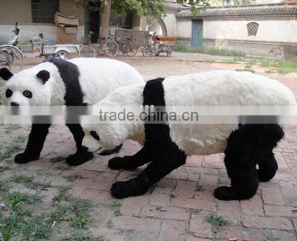 furry lifelike realistic no stuffing giant plush panda animal model