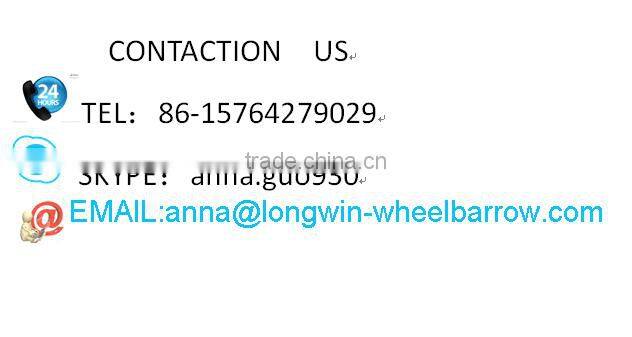 commercial pink poly tray Wheelbarrow with single wheel