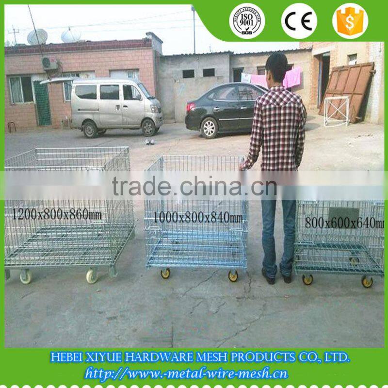 High capacity stackable storage Industrial wire mesh containers