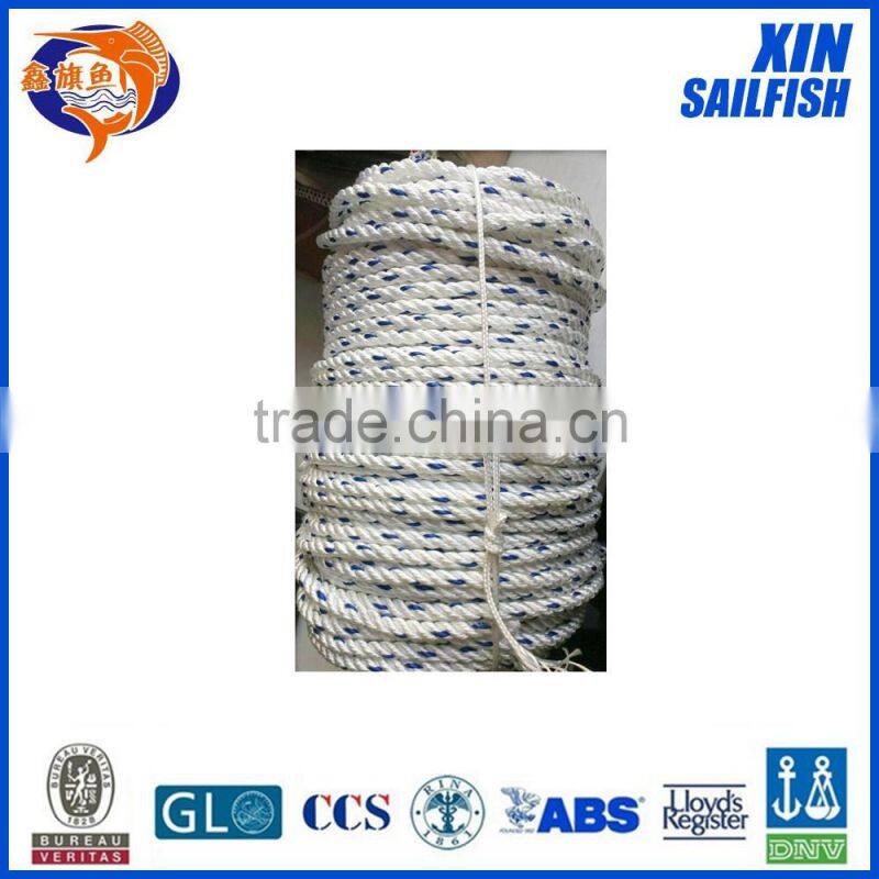 high quality 8 strand nylon hawser rope for marine use