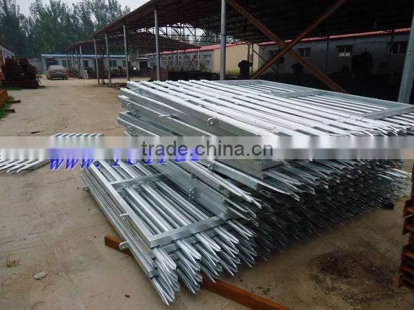 Hot dipped galvanized palisade fence and top razor wire for Towers and Masts