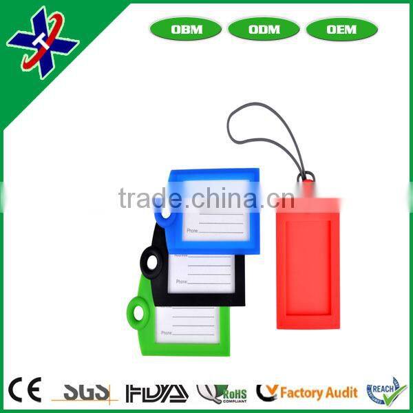 Cheap Bulk PVC Rubber Luggage Tag for Tourist Souvenirs