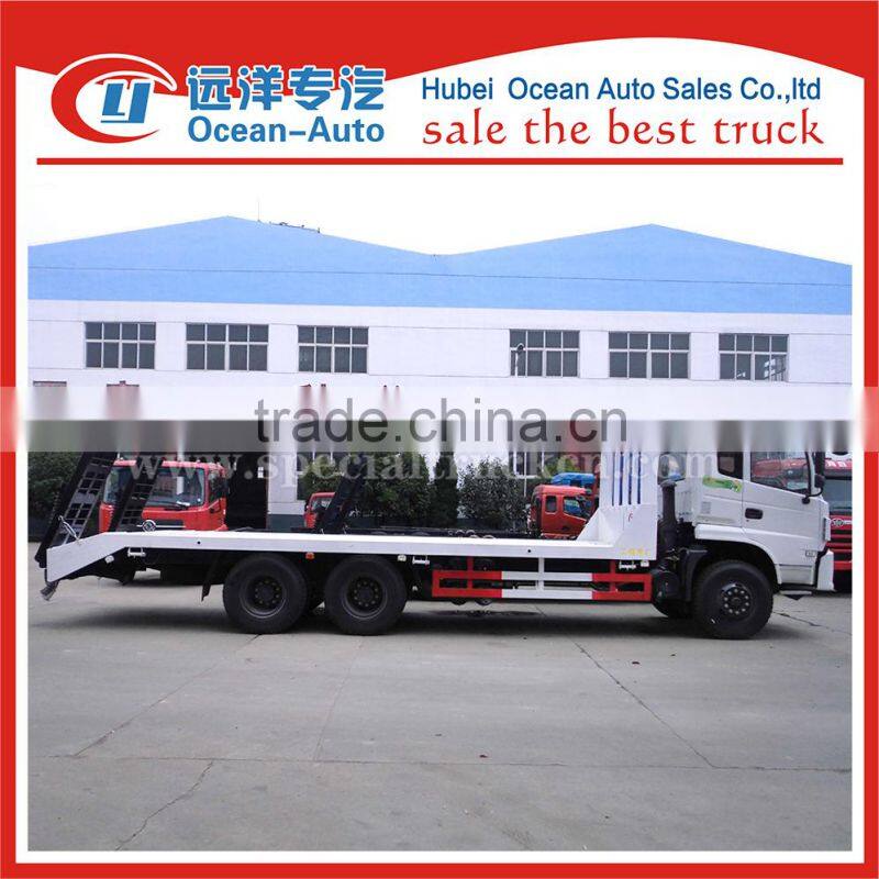 Dongfeng 6x4 euro 4 13 ton flatbed tow body truck