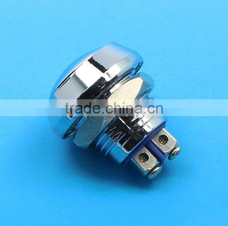 12mm momentary screw terminals metal push button switch